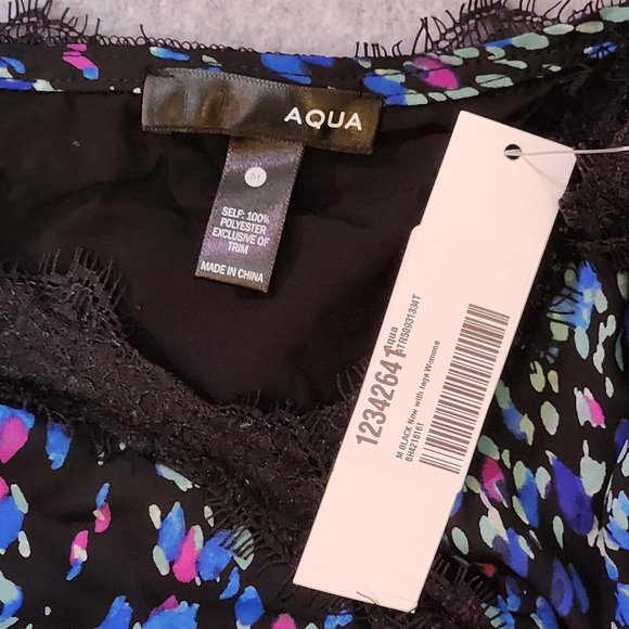 AQUA Women's Lace-Trim Wrap Cami Camisole Top - NEW w/ TAGS NWT - Picture 7 of 7